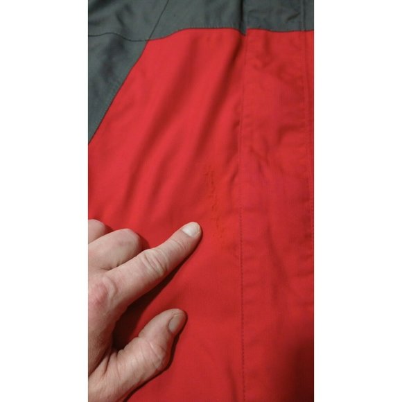 North Face HyVent Jacket Mens Sz Large Red Coat Full Zip Winter Ski Snow Hiking* - Picture 7 of 16